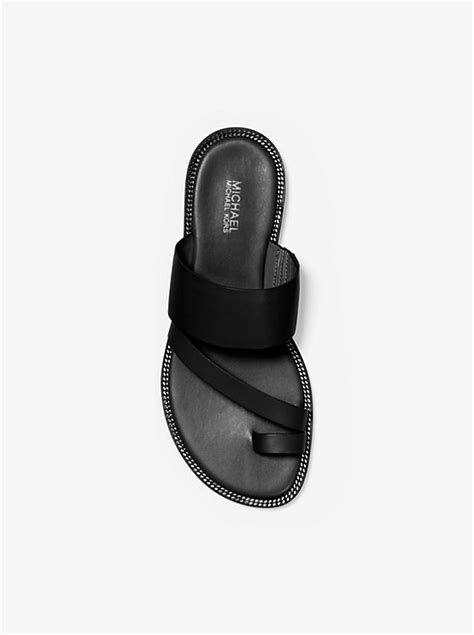 pratt leather sandal michael kors|Pratt Leather Sandal .